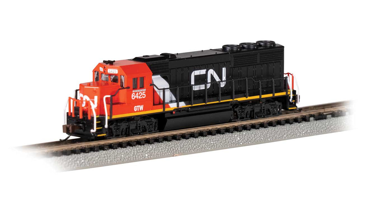 EMD GP40 No Dynamic Brakes - Standard DC -- Canadian National GTW #6425 (black, red, white)