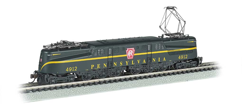 GG1 Electric - Standard DC -- Pennsylvania Railroad #4912 (Brunswick Green, yellow, Single Stripe)