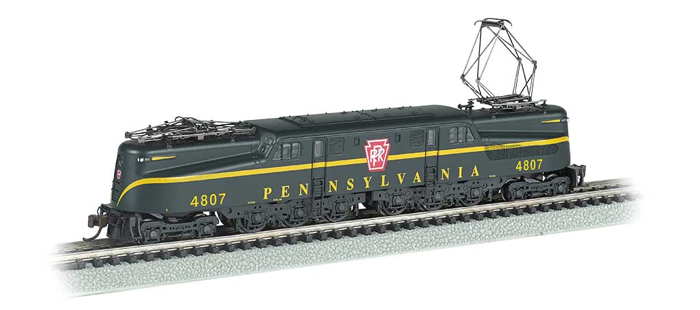 GG1 Electric w/Sound & DCC -- Pennsylvania Railroad #4807 (Brunswick Green, yellow, Single Stripe)
