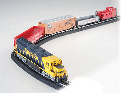 Rail King Train Set -- Santa Fe
