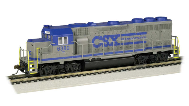 EMD GP40 - Sound and DCC - Sound Value -- CSX 6382 (Early Scheme, gray, blue)