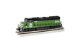 EMD GP40 - Econami Sound and DCC -- Burlington Northern #3030 (Cascade Green, black, white)
