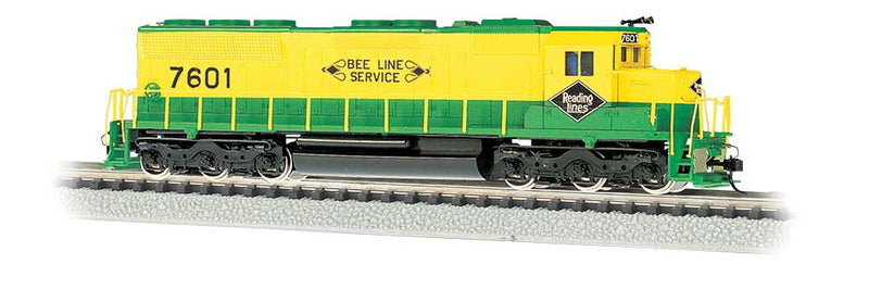 EMD SD45 w/Sound & DCC -- Reading (green, yellow)