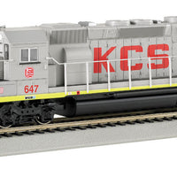 EMD SD40-2 - Standard DC -- Kansas City Southern #6105 (Gray, red, yellow)