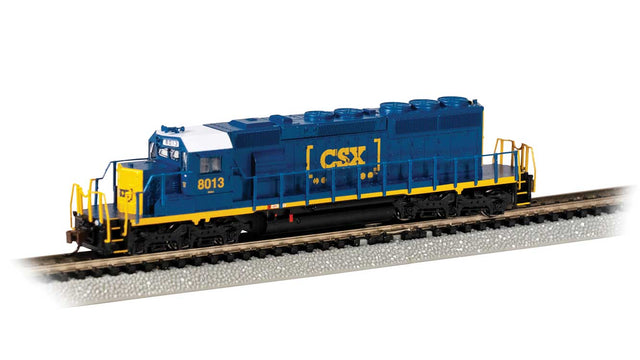 EMD SD40-2 - Econami(TM) Sound and DCC -- CSX #8013 (blue, yellow, Boxcar Logo)