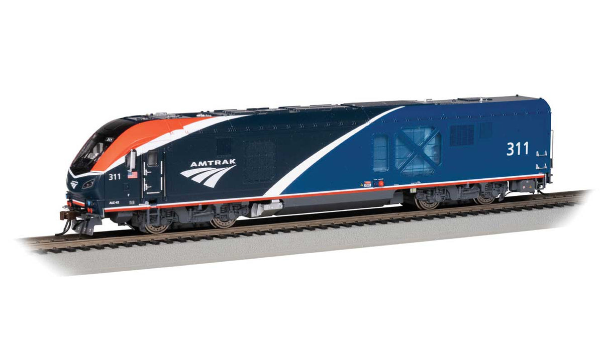 Siemens ALC-42 Charger - WowSound(R) and DCC -- Amtrak #309 (Phase VII; blue, red, white)