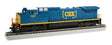 GE Dash 8-40CW - Sound and DCC -- CSX 7317 (blue, yellow, white, Boxcar Logo)