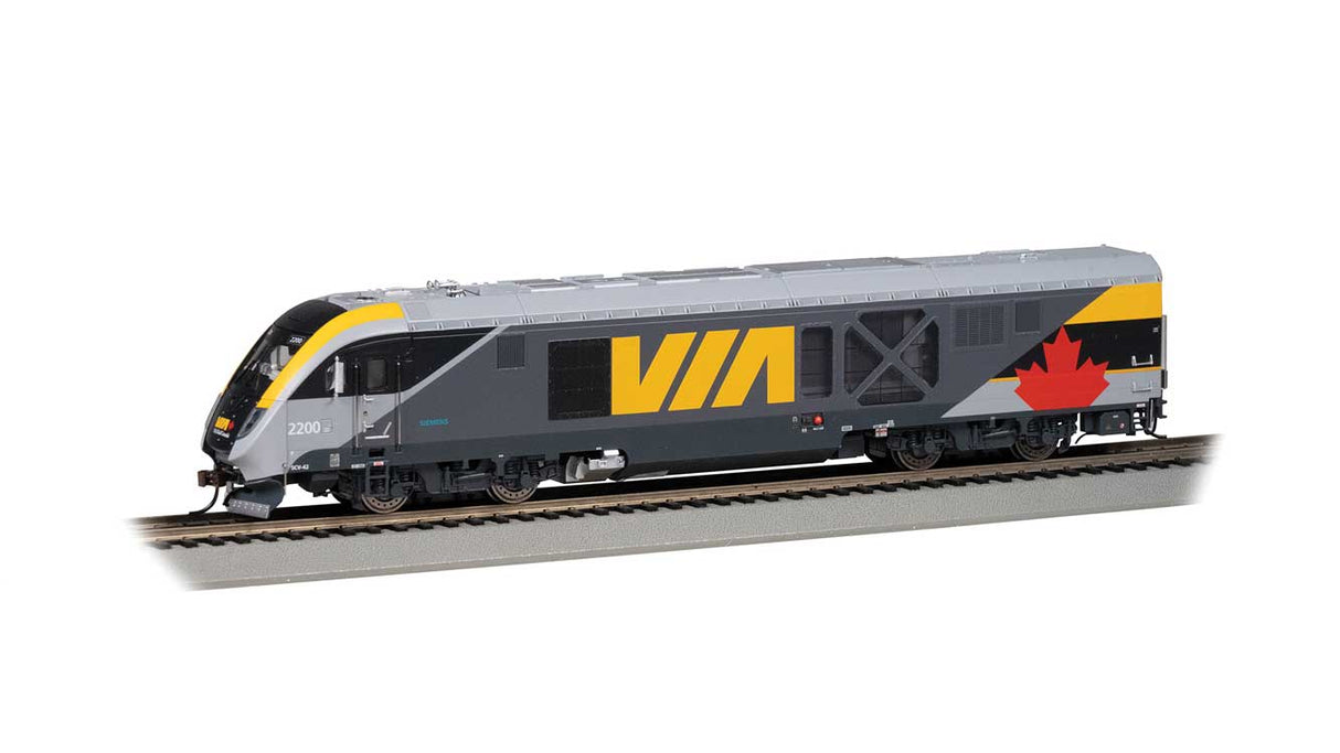 Siemens SC-42 Charger - WowSound(R) and DCC -- VIA Rail Canada #2200 (gray, yellow, red)