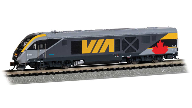 Siemens SCV-42 Charger - WowSound(R) and DCC -- VIA Rail Canada #2201 (gray, yellow, red)