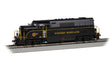 EMD BL2 - DCC -- Western Maryland #82 (black, yellow, Fireball Logo)