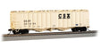 GATX 4180 Airslide Covered Hopper - Ready to Run -- CSX #201354 (pale yellow, black)