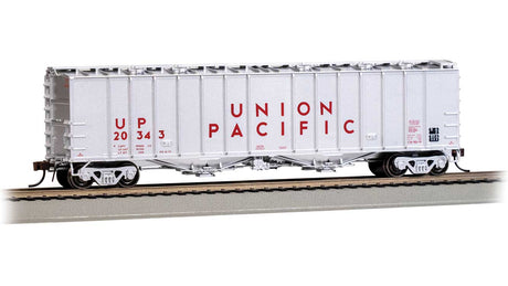 GATX 4180 Airslide Covered Hopper - Ready to Run -- Union Pacific #20343 (silver, red)