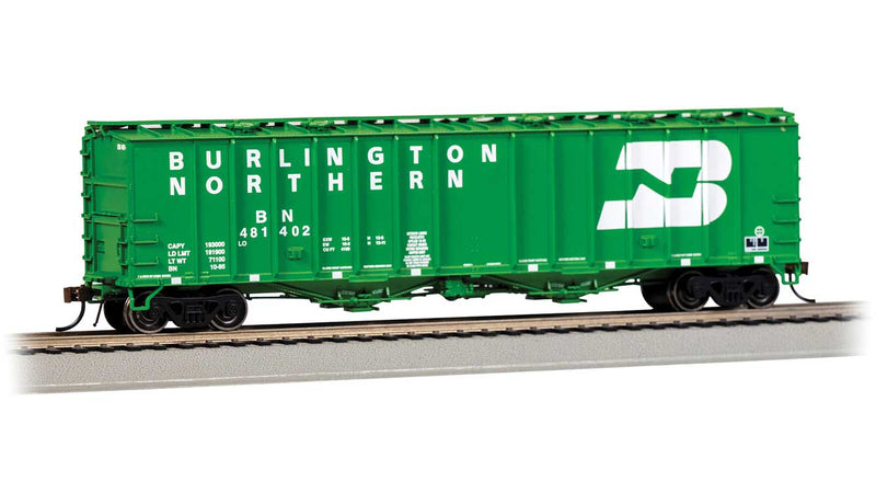 GATX 4180 Airslide Covered Hopper - Ready to Run -- Burlington Northern #481402 (Cascade Green, white, Large Logo)