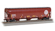 Trinity 5161 3-Bay Covered Hopper - Ready to Run -- Burlington Northern Santa Fe #475172 (Boxcar Red, white, Circle/Cross Logo)