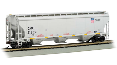 Trinity 5161 3-Bay Covered Hopper - Ready to Run - Silver Series(R) -- Union Pacific CMO #21252 (gray, black, Building America Logo)