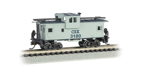 36' Wide-Vision Caboose - Ready to Run - Silver Series(R) -- CSX Transportation #3180 (gray, blue)