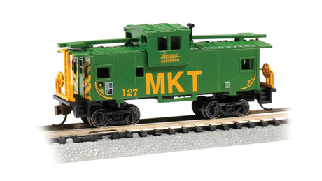 36' Wide-Vision Caboose - Ready to Run - Silver Series(R) -- Missouri-Kansas-Texas #127 (green, yellow)