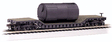 Depressed-Center Flatcar - Ready to Run - Silver Series(R) -- With Boiler Load (black, Unlettered)
