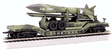 Silver Series(R) Depressed-Center Flatcar - Ready to Run -- United States Army w/Missile Load (Camouflage; olive, gray)
