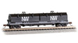 55' Coil Car with Angled Hoods and Load - Ready to Run -- Norfolk & Western #169796 (black, white, NW Logo)