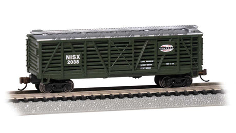 Steel Stock Car - Ready to Run -- New York Central NISX #2038 (green, silver)