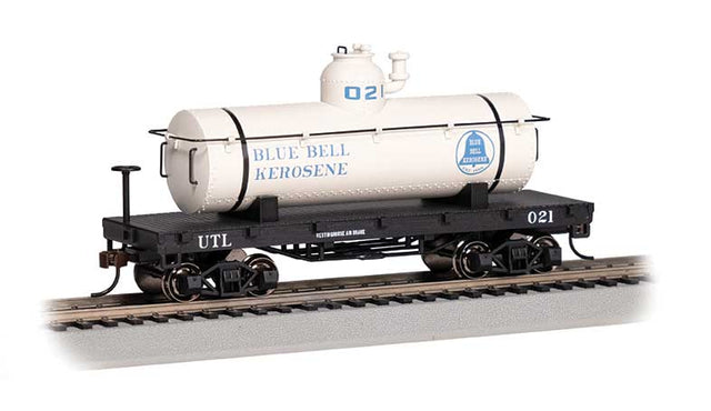 Old-Time Tank Car - Ready to Run - Silver Series(R) -- Blue Bell Kerosene UTL #021-1