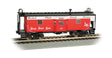Steel Bay Window Caboose - Ready to Run -- Nickel Plate Road #425 (red, white, black; "High Speed" Slogan)