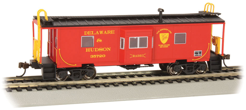 Steel Bay-Window Caboose - Ready to Run -- Delaware & Hudson #35720