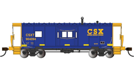 Steel Bay-Window Caboose - Ready to Run - Silver Series(R) -- CSX #904094 (blue, yellow)