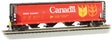 Canadian Cylindrical 4-Bay Grain Hopper with FRED - Ready to Run -- Government of Canada CPWX #606835 (red, yellow, black)