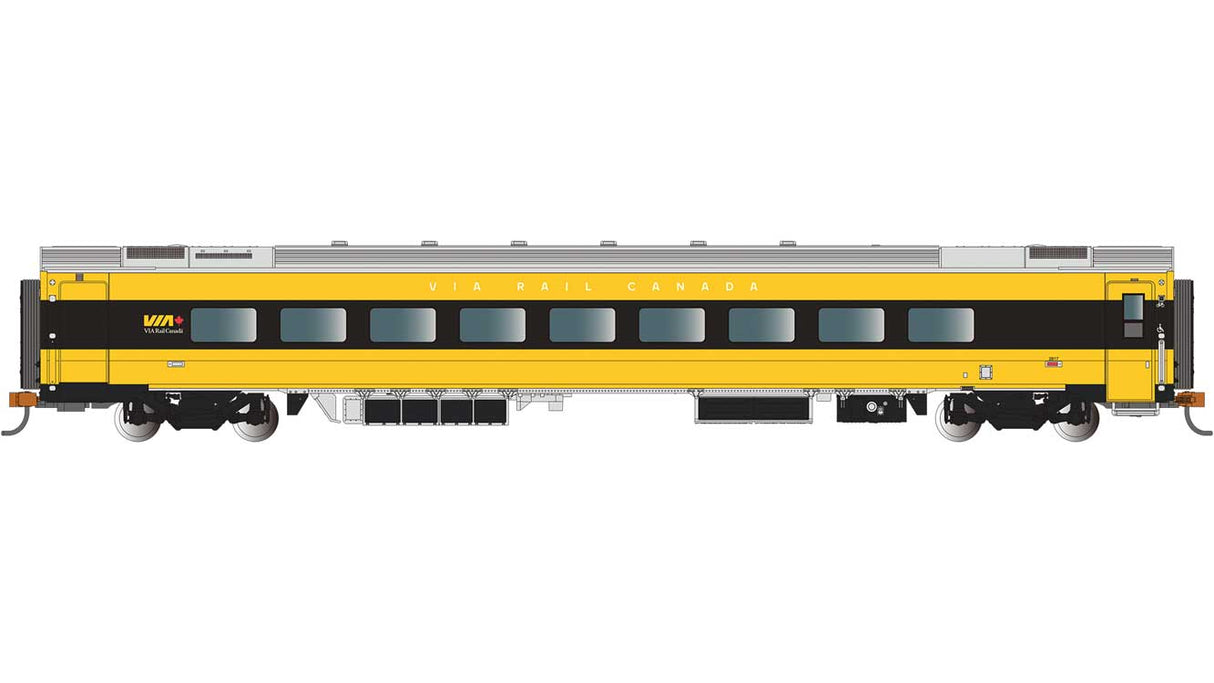 Siemens Venture Coach - VIA Version - Ready to Run -- VIA Rail Canada #2817 (Lumi Scheme, yellow, white, gray)