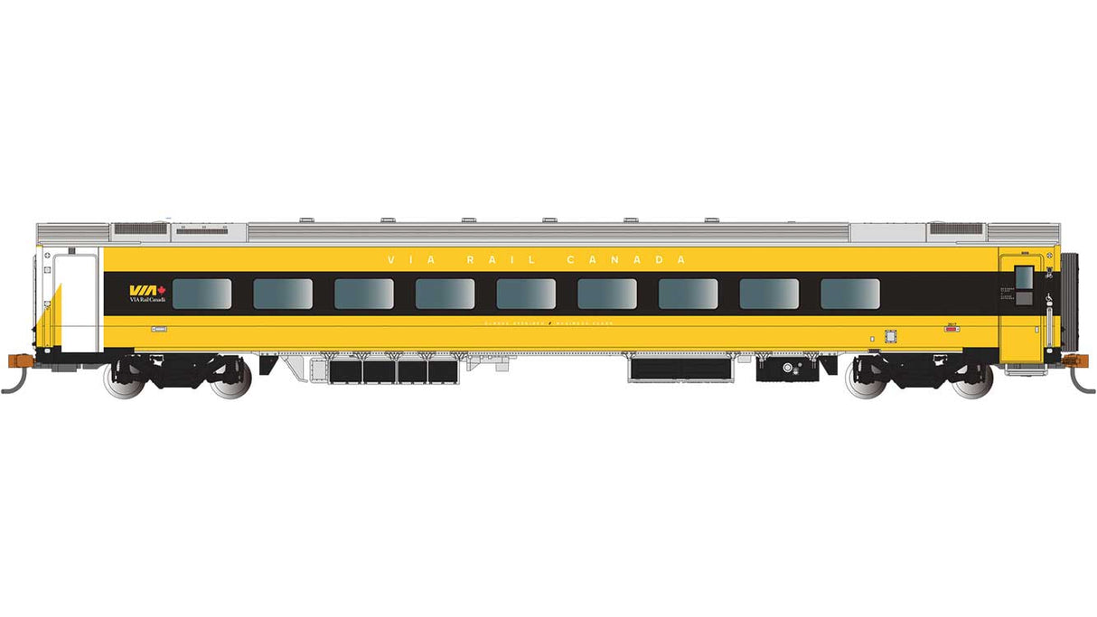 Siemens Venture Coach - VIA Version - Ready to Run -- VIA Rail Canada #2617 (Lumi Scheme, yellow, white, gray, Business Class)