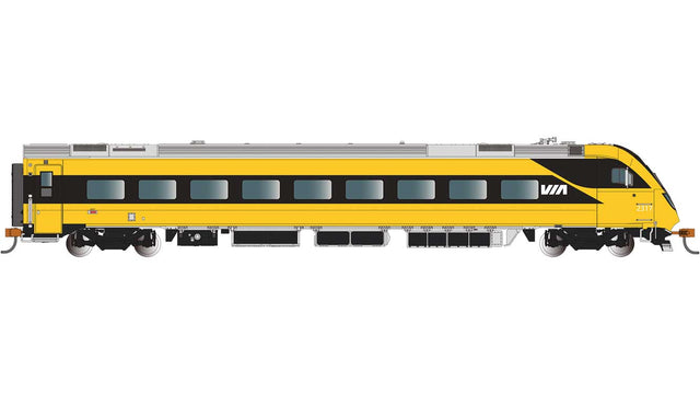 Siemens Venture Cab Car - VIA Version - Ready to Run - Sound and DCC Lights -- VIA Rail Canada #2317 (Lumi Scheme, yellow, white, gray)