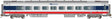 Siemens Venture Coach - Amtrak Version - Ready to Run -- Amtrak #4016 (Midwest Scheme, silver, blue, red, white)