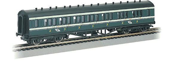 Irish Railway Passenger Car -- Third Class Coach