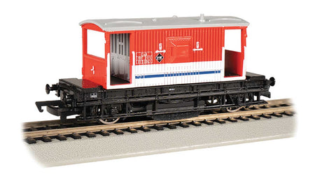 British Brake Van Track Cleaning Car - Ready to Run -- London Transport #B9550423 (red, white)
