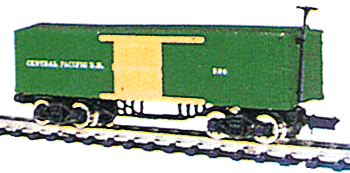 34' Old Timer Boxcar -- Central Pacific (green, yellow)