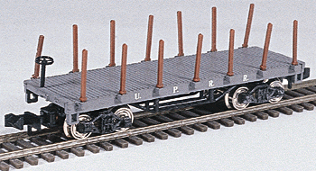 34' Old Timer Flatcar -- UP (gray)