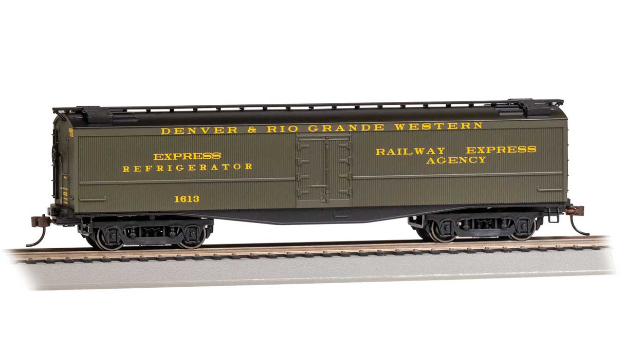 50' Wood Express Reefer - Ready to Run -- Denver & Rio Grande Western #1613