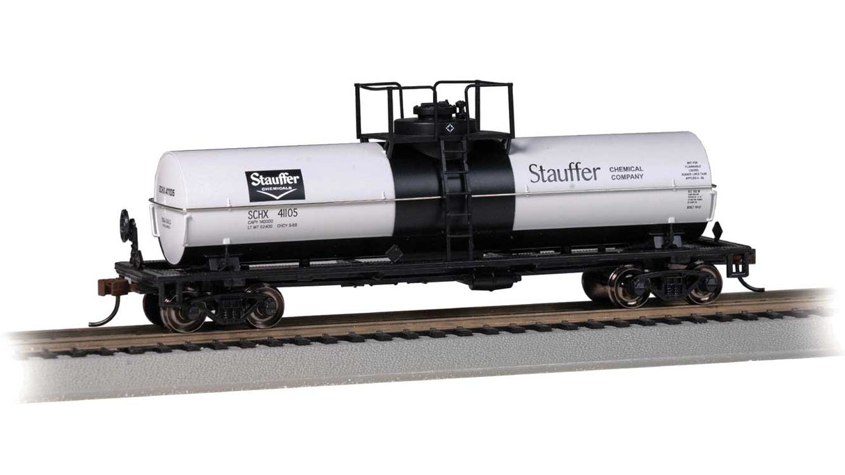 Chemical Tank Car - Ready to Run -- Stauffer Chemicals #41105 (gray, black)