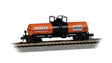 Chemical Tank Car with Large Dome - Ready to Run -- Hooker Chemicals SHPX #15864 (orange, black, white)
