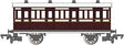 Toby's Museum Coach - Ready to Run - Thomas & Friends(TM) -- Brown, Cream