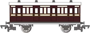 Toby's Museum Coach - Ready to Run - Thomas & Friends(TM) -- Brown, Cream