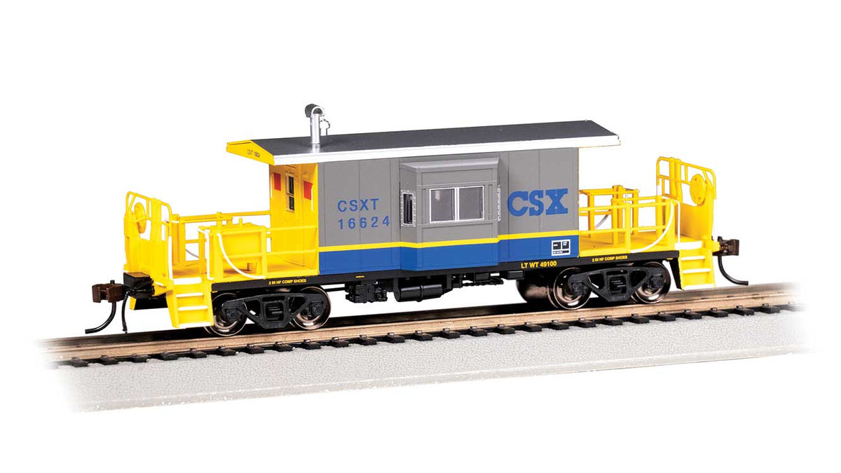 Transfer Caboose - Ready to Run -- CSX Transportation #16624 (gray, blue, yellow)