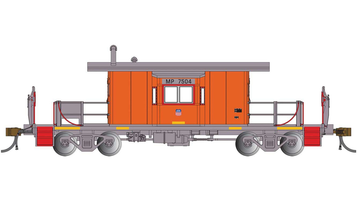 Transfer Caboose - Ready to Run - Silver Series(R) -- Union Pacific MP #7504 (MOW orange, gray)