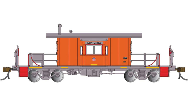 Transfer Caboose - Ready to Run - Silver Series(R) -- Union Pacific MP #7504 (MOW orange, gray)