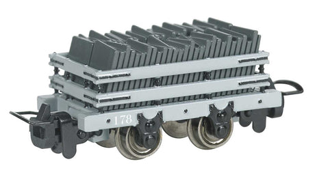 Narrow Gauge Slate Gondola w/Load - Ready to Run -- #178 (gray)