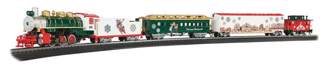 Norman Rockwell Christmas Express -- 0-6-0, 3 Cars, 47 x 38" E-Z Track Oval, Power Pack