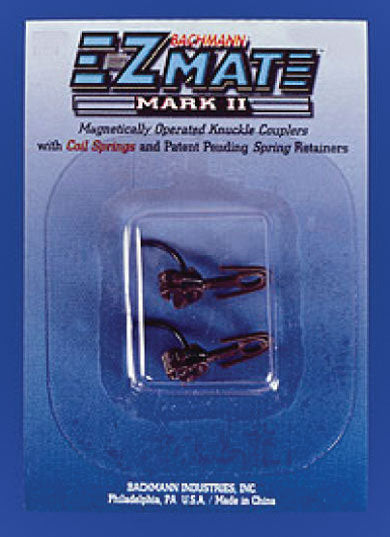 E-Z Mate Mark II Couplers w/Metal Coil Spring -- Over Shank - Medium - 1 Pair