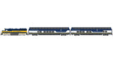 McKinley Explorer Passenger Train Set - Standard DC -- Alaska GP40, 2 Ultra Dome Cars, 63 x 45" E-Z Track(R) Oval, Power Supply-1